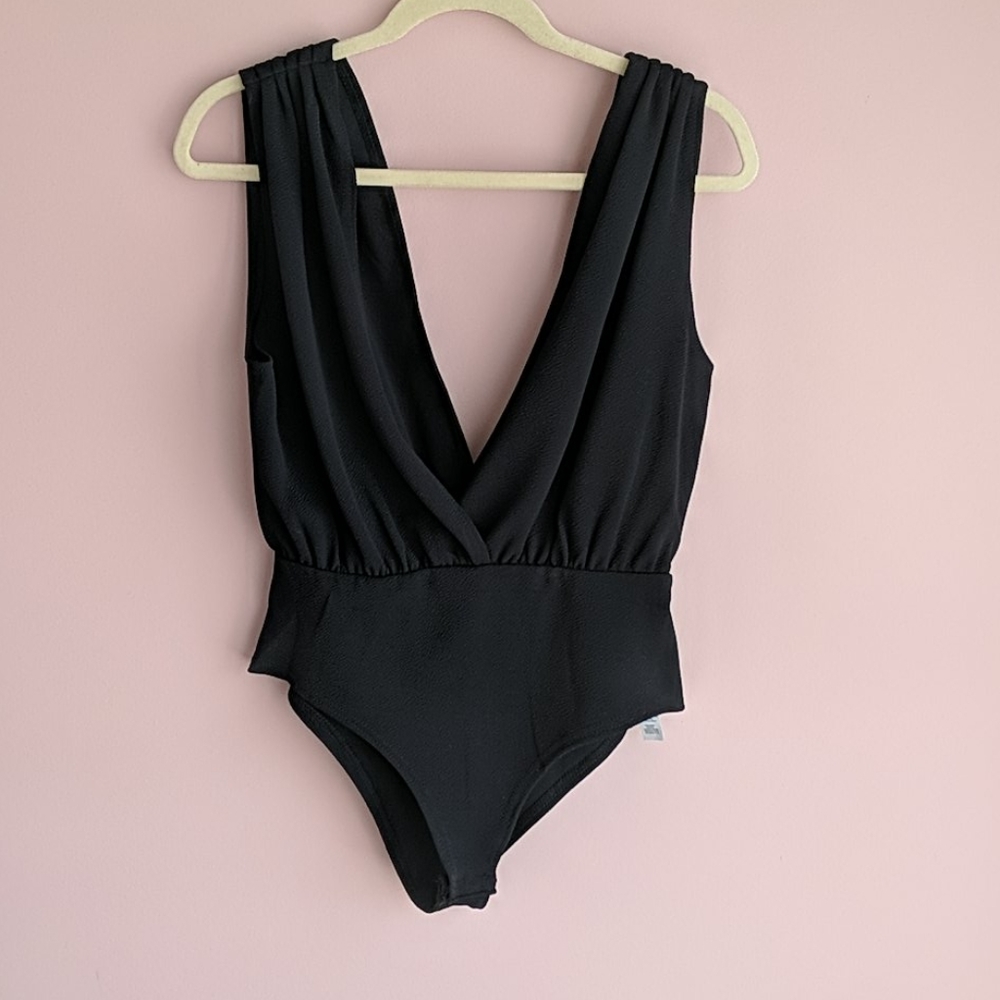 Deep V bodysuit